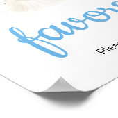 男の子ハロウィーン小さなブーブベイビーシャワーの好意 ポスター (角)