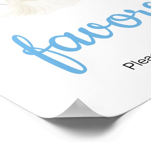 男の子ハロウィーン小さなブーブベイビーシャワーの好意 ポスター (角)