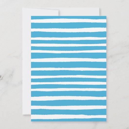 男の子ハートバルーンベイビーシャワー 招待状 (裏面)