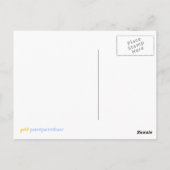 男の子バニーのハッピーデー!はがき ポストカード (裏面)