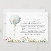 男の子バルーン | ベビーシャワー招待状 招待状 (正面)