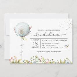 男の子バルーン | ベビーシャワー招待状 招待状