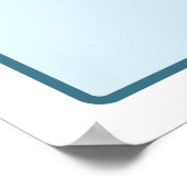 男の子バレンタインデー赤ちゃんシャワー歓迎サイン ポスター (角)