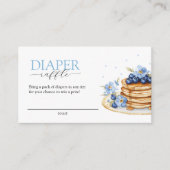 男の子パンケーキベビーブランチおむつラッフルベビーシャワー エンクロージャーカード (正面)