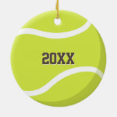 男の子パーソナライズされた女の子スポーツの贈り物 セラミックオーナメント (裏面)