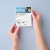 男の子ヒップホップの赤ちゃんシャワーゲーム チラシ (手)