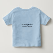 男の子ビッグブラザーシャツ トドラーTシャツ (裏面)