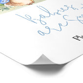 男の子ピーターうさぎ赤ちゃんシャワーベビーは甘い ポスター (角)