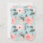 男の子フローラの巣の赤ちゃんシャワー 招待状 (裏面)