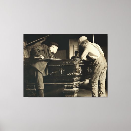 男の子プールのテーブルでランクのためのジョスル – 1910年5月 キャンバスプリント (正面)