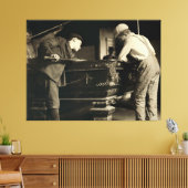 男の子プールのテーブルでランクのためのジョスル – 1910年5月 キャンバスプリント (インサイチュ (リビング))