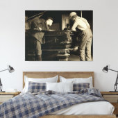 男の子プールのテーブルでランクのためのジョスル – 1910年5月 キャンバスプリント (インサイチュ (寝室))