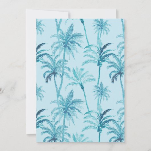 男の子プールパーティーの誕生日の写真の招待任意の年齢 招待状 (裏面)