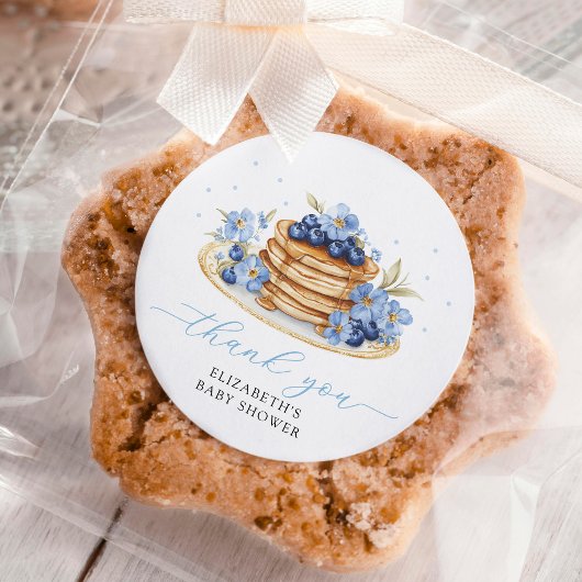 男の子ベビーブランチありがとう赤ちゃんシャワー ラウンドシール