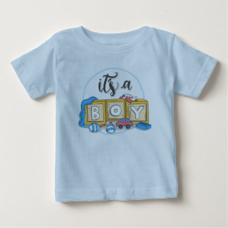 男の子ベビー素晴らしのジャージーTシャツ ベビーTシャツ