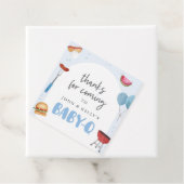 男の子ベビー-Qベビーシャワーメッセージカード フェイバータグ (インサイチュ)