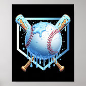 男の子ホームプレートアイスクリームドリップユースのためのドリップを販売 ポスター (正面)