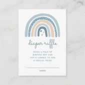 男の子ボホレインボーオムツラッフル エンクロージャーカード (正面)