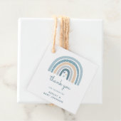 男の子ボホ虹の赤ちゃんシャワーありがとう フェイバータグ (インサイチュ)