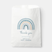 男の子ボホ虹の赤ちゃんシャワーありがとう フェイバーバッグ (正面)