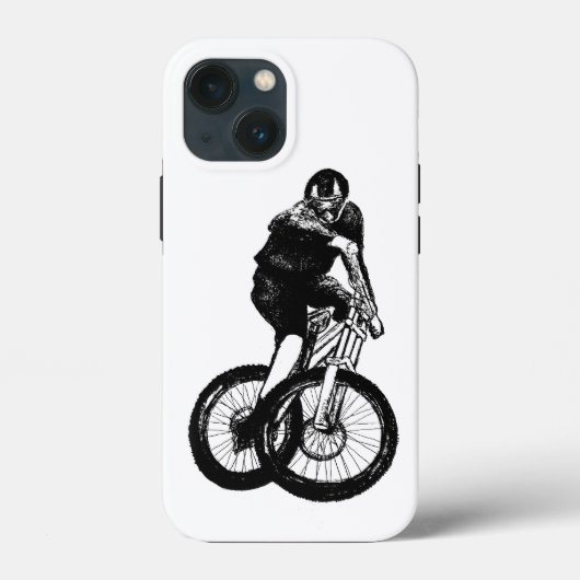 男の子マウンテンバイクTシャツプレゼントMTB HTC鮮やかな Case-Mate iPhoneケース (裏面)
