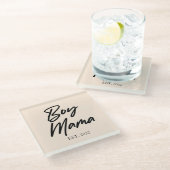 男の子マカスタムマEST。母ミニマル母ママ ガラスコースター (アングル)