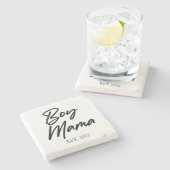 男の子マカスタムマEST。母ミニマル母ママ ストーンコースター (横)