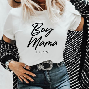 男の子マカスタムマEST。母ミニマル母ママ Tシャツ