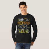男の子ママ人生ヒョウママ母ママBruh母 Tシャツ (正面フル)