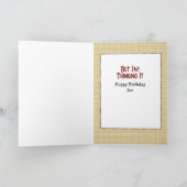 男の子マンガを言うおかしな70歳の誕生日 カード (内部)