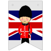男の子ユニオンジャックテーマベイビーシャワー バンティングフラッグ (第3の旗)