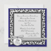 男の子ラバーダック赤ちゃんシャワー 招待状 (裏面)