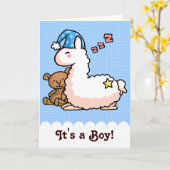 男の子ラマだ! カード (黄色い花)