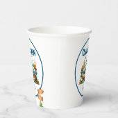 男の子ヴィンテージキャンパー屋外キャンプ誕生日 紙コップ (右)