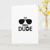 男の子供-男の子の結婚式で指輪を運んで来る人の結婚式--を鳴らして下さい カード (黄色い花)