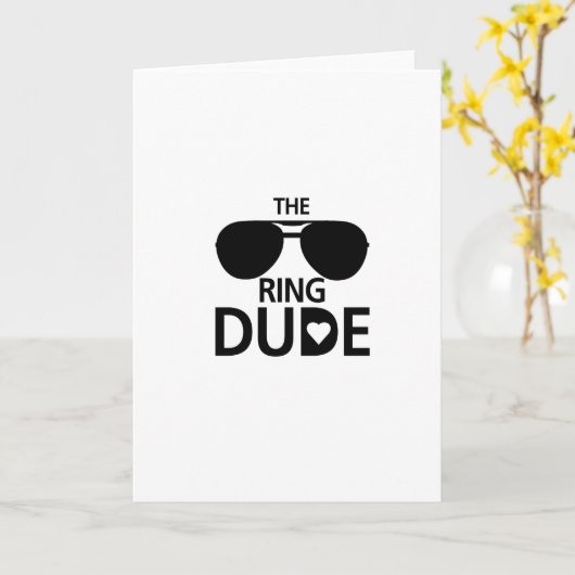 男の子供-男の子の結婚式で指輪を運んで来る人の結婚式--を鳴らして下さい カード (黄色い花)