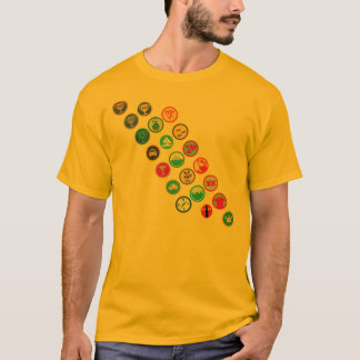 男の子偵察者のサッシュ Tシャツ