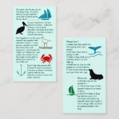 男の子名刺を集める選択的無言 名刺 (正面/裏面)