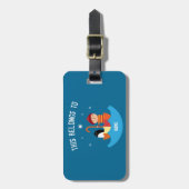 男の子失ったと見つかった友情の金属の弁当箱のキー ラゲッジタグ (正面縦)