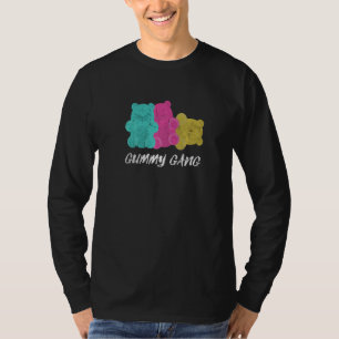 男の子女動揺しての子グミベア甘いガム缶 Tシャツ