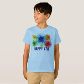 男の子幸せ4番目のシャツ Tシャツ (正面フル)