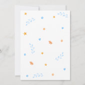 男の子幽霊ハロウィーンベイビーシャワー 招待状 (裏面)