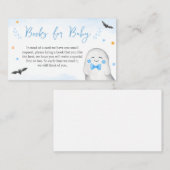 男の子幽霊ハロウィーン赤ちゃんシャワー本ベビー エンクロージャーカード (正面/裏面)