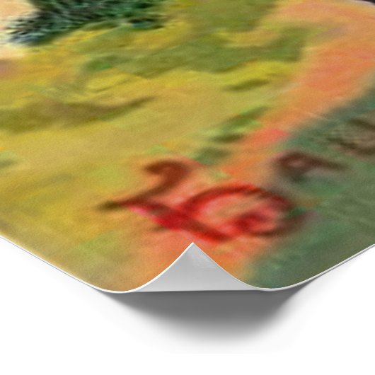 男の子怖がる幽霊 ポスター (角)