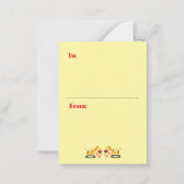 男の子教室のバレンタインカード ノートカード (裏面)