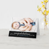 男の子新生児おめでとう カード (黄色い花)