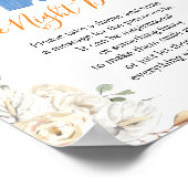 男の子服カボチャ赤ちゃんシャワー深夜おむつ ポスター (角)