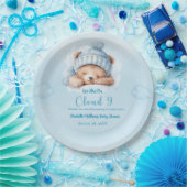 男の子熊の雲9赤ちゃんシャワー ペーパープレート (パーティー)