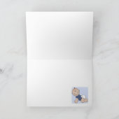 男の子用のベビーシャワー 招待状 (内部)