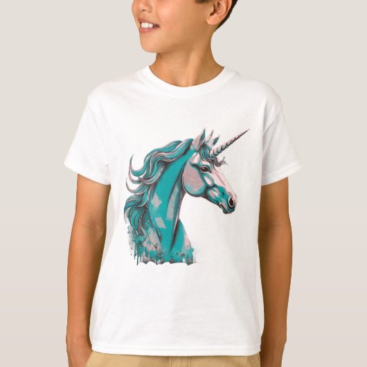 男の子用ユニコーンTシャツ Tシャツ (正面)